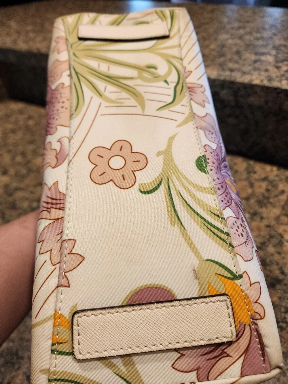 Radley London Cream Floral Print Nylon Tote Bag